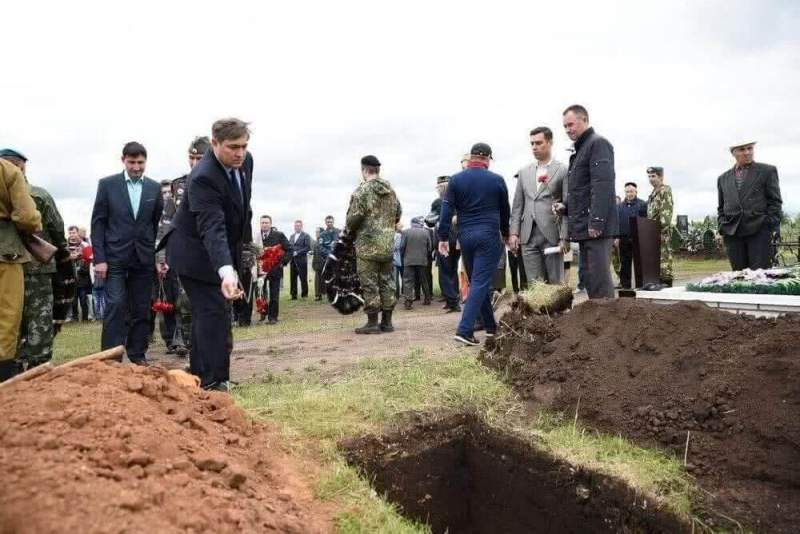 В Туймазах состоялось торжественное перезахоронение останков участника Великой Отечественной войны
